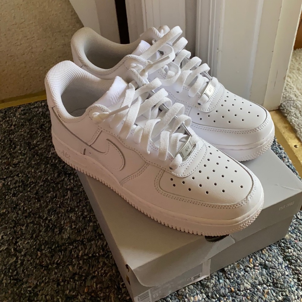 White air force 1s!!